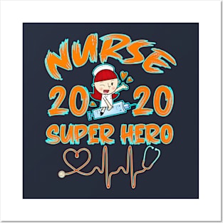 Nurse 2020 super hero Posters and Art